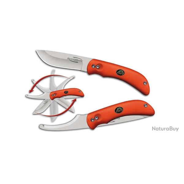 Couteau OUTDOOR EDGE "SWINGBLADE" orange