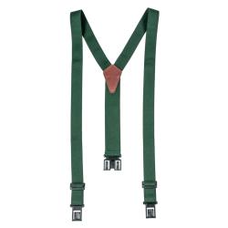 Bretelles de pantalon &agrave; crochets vert