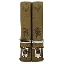 Bretelles de pantalon &agrave; motifs chevreuil