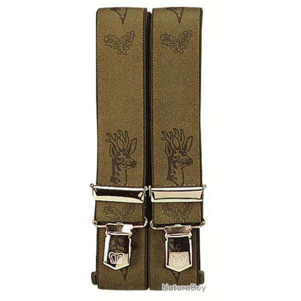 Bretelles de pantalon � motifs chevreuil