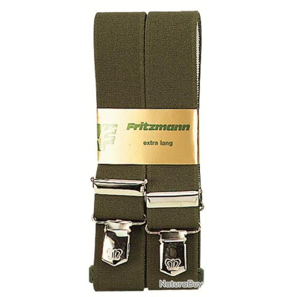 Bretelles de pantalon � motifs vert uni 30 mm