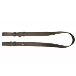Bretelle pour fusil en cuir vachette brun