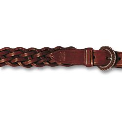 Bretelle AKAH tress&eacute; en cuir