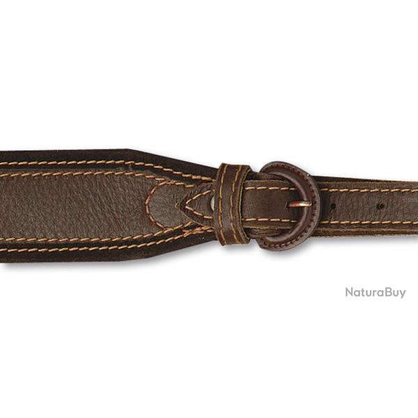 Bretelles pour fusil en cuir d'lan
