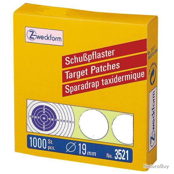 Pastilles auto collantes blanches ZWECKFORM