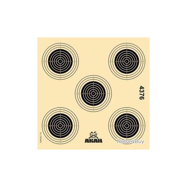 Cible carton 14x14cm Air Rifle AKAH