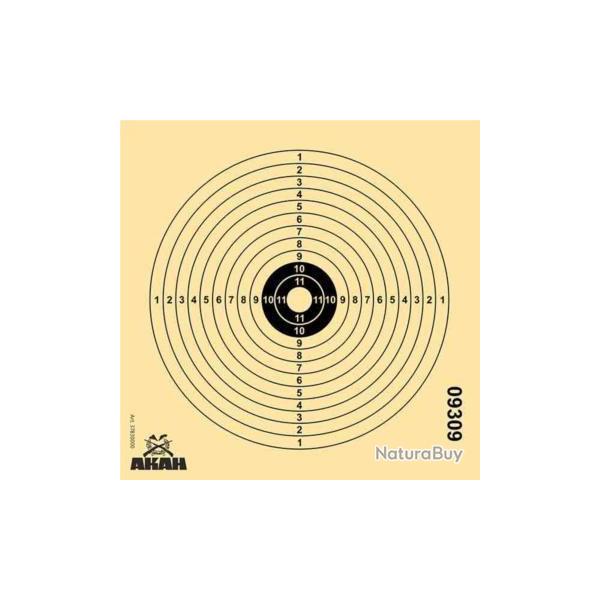 Cible carton 14x14cm Air Rifle AKAH