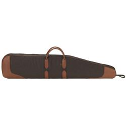 Fourreau AKAH en loden/cuir d'&eacute;lan 124 cm