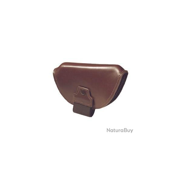 Rehausse de crosse en cuir brun