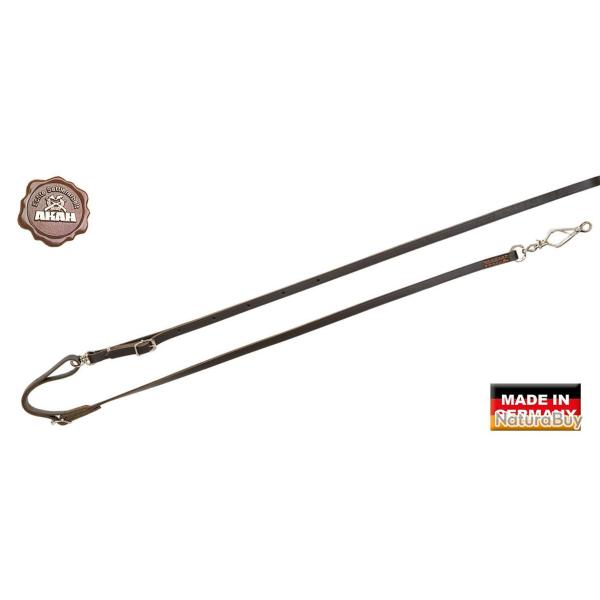 Laisse AKAH pour chien avec fermoir ciseau Brun Fonc�