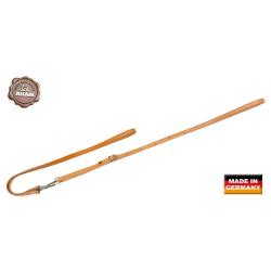 Laisse AKAH pour chien avec fermoir crochet sp&eacute;cial ouvert Longeur 1,60m Largeur 14mm Beige