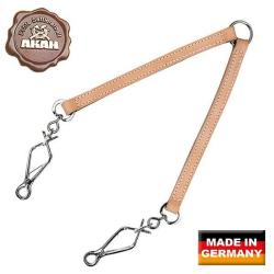 Rallonge pour laisse AKAH pour 2 chiens Longeur 2x35cm Beige