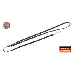 Laisse Nordique AKAH pour chien en cuir Noir