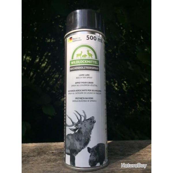 Goudron v�g�tal pour sangliers et cerfs spray de 500 ml
