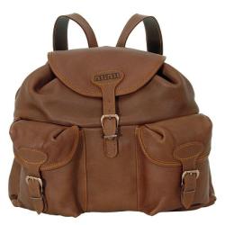 Sac &agrave; dos AKAH en cuir d'&eacute;lan