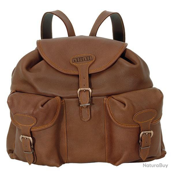 Sac � dos AKAH en cuir d'�lan