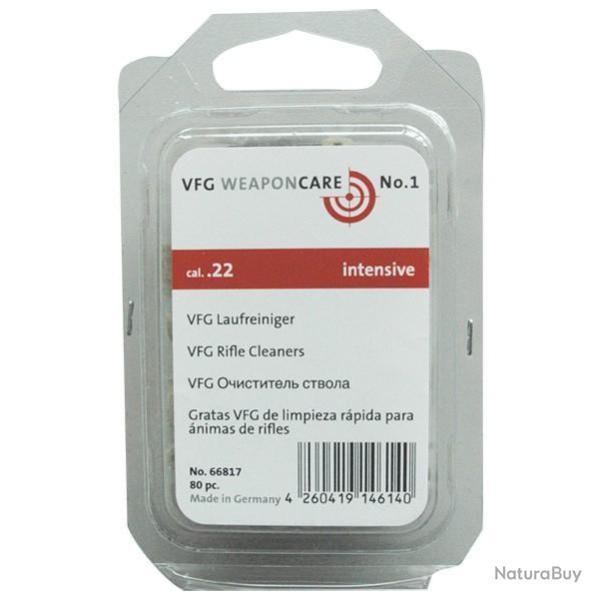 Tampons de nettoyage VFG intensif calibre .22 en boite de 80