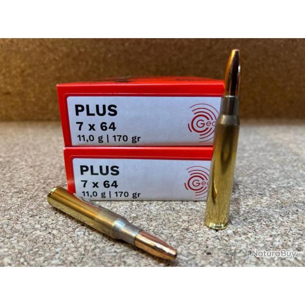 LOT DE 2 BOITES DE 20 CARTOUCHES GECO 7X64 PLUS 11GR