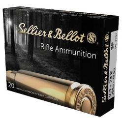 Munitions SELLIER BELLOT calibre 9.3x74R Soft Point 285gr - 18.5g x20