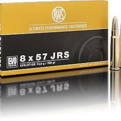 Munitions RWS calibre 8x57 JRS Evolution 201gr - 13g x20