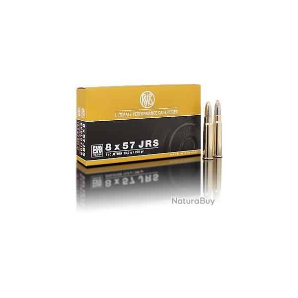 Munitions RWS calibre 8x57 JRS Evolution 201gr - 13g x20