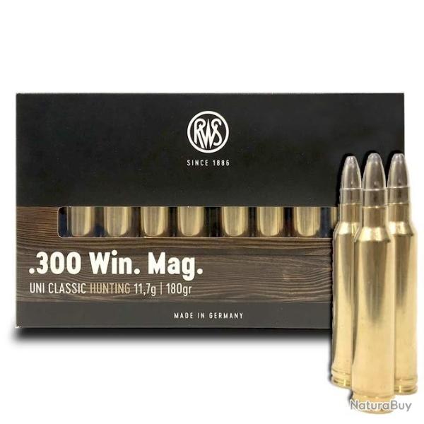 20 Munitions RWS UNI CLASSIC Cal.300 Win Mag 180gr