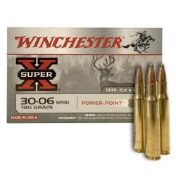 Munitions WINCHESTER calibre 30-06 Power Point 180gr - 11.7g x20