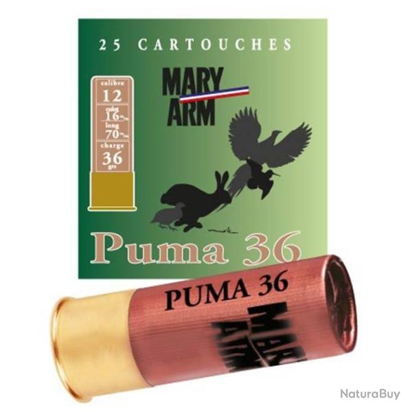 25 Cartouches MARY ARM Puma 36 Cal.12 5