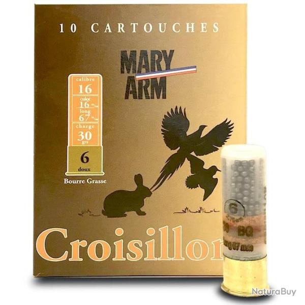 10 Cartouches MARY ARM Croisillon Cal.16