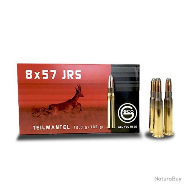 Munitions GECO calibre 8x57 JRS Softpoint 185gr - 12g x20