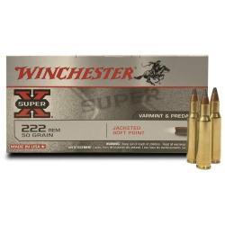Munitions WINCHESTER calibre 222 Rem PSP 50gr - 3.2g x20