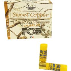 25 Cartouches de chasse FOB SWEET COPPER Cal.20/70 HAUTE PERFORMANCE
