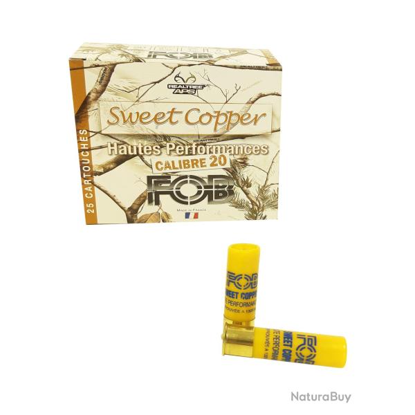 25 Cartouches de chasse FOB SWEET COPPER Cal.20/70 HAUTE PERFORMANCE