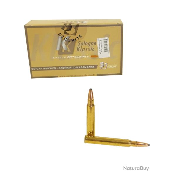 Munitions SOLOGNE calibre 30R Blaser Nosler Partition 180gr - 11.7g x20