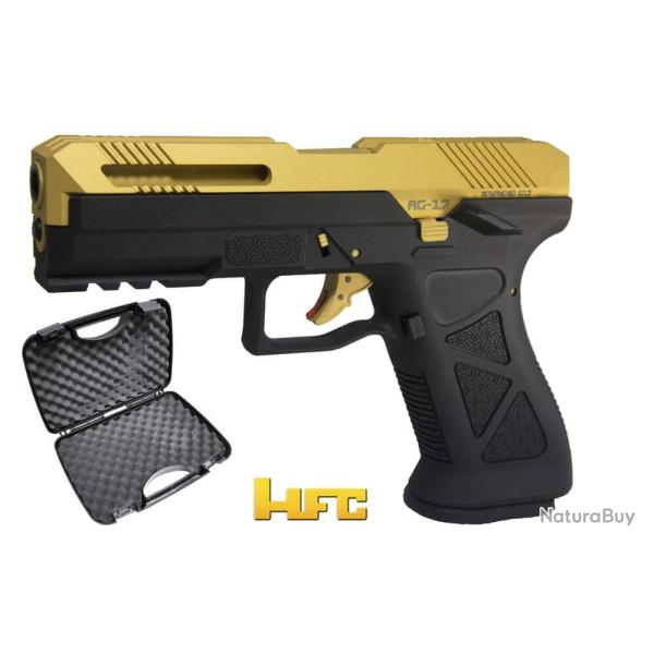 HF17 Custom Gaz Blowback Noir & Or w/ Mallette (HFC)