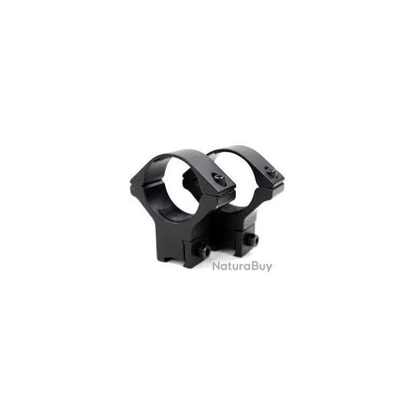 Paire de colliers Hawke - rail de 11mm diam�tre 25.4mm Montage bas