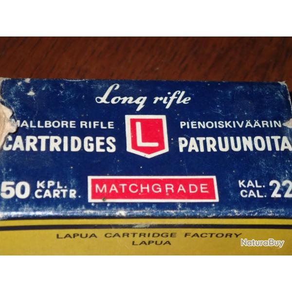 Boite lapua - 30 cartouches en 22 LR - ogive plomb