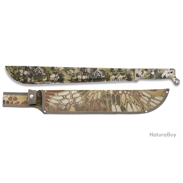 Machette green phyton Camo lame droite