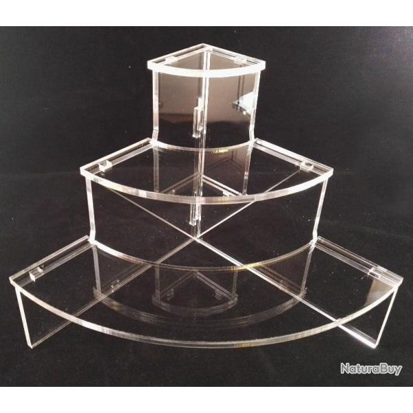 Pr�sentoir en plexi 1/4 de rond  r�f�rence PRE25
