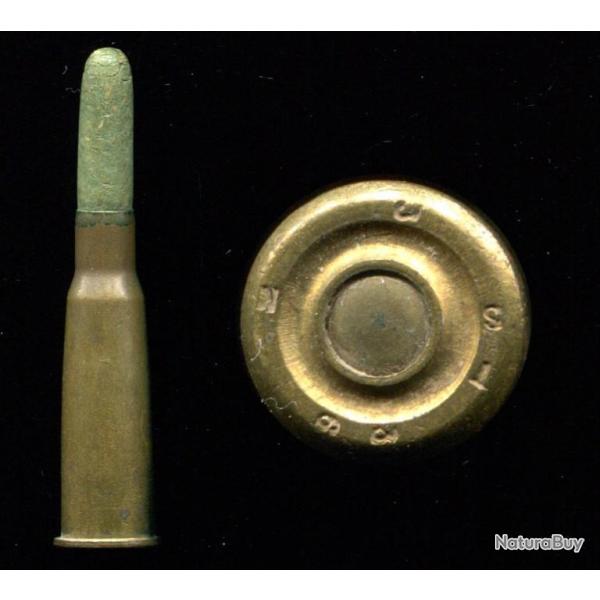 8 mm Lebel � blanc Mle 1897 - balle verte en papier roul� - �tui 86 D (am)