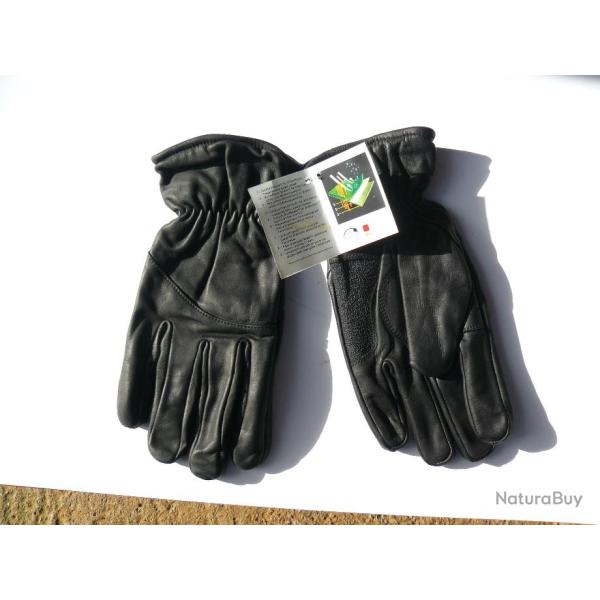 Gants  Cuir doubls...  S