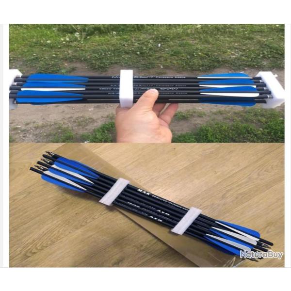 6 flches carbones arbalte 43/50/55 CM 125 grains - LIVRAISON GRATUITE !!