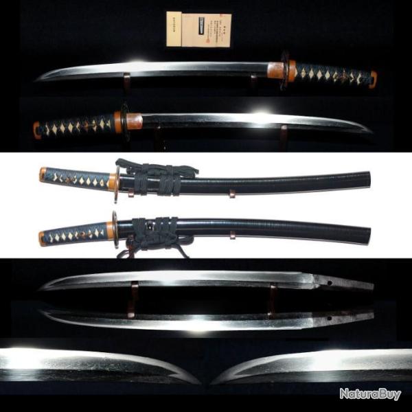 wakizashi  p�riode edo/ muromashi de Sue-Mihara ,jeton  nbthk certificat d authenticit�