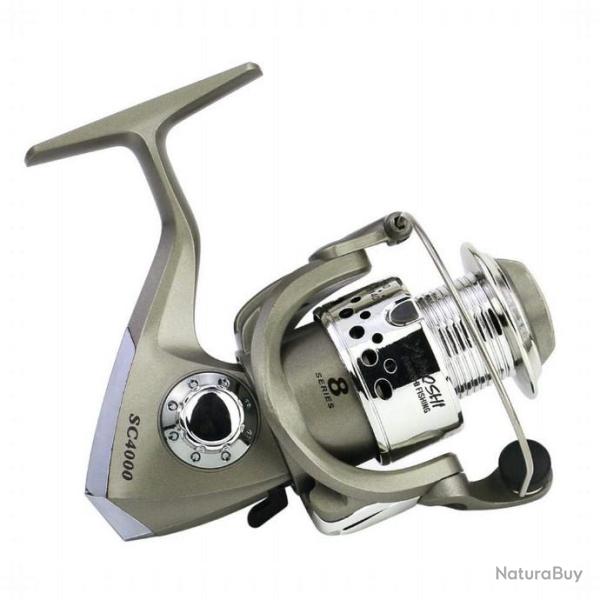 moulinet de pche 5.5: 1 en alliage d'aluminium - LIVRAISON GRATUITE !!