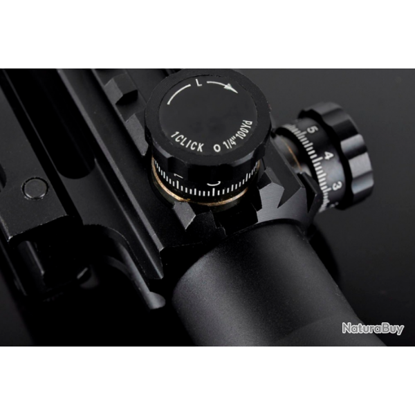 LUNETTE TACTIQUE 4 -16X50 EG Professionnelle Luminscence rouge - vert