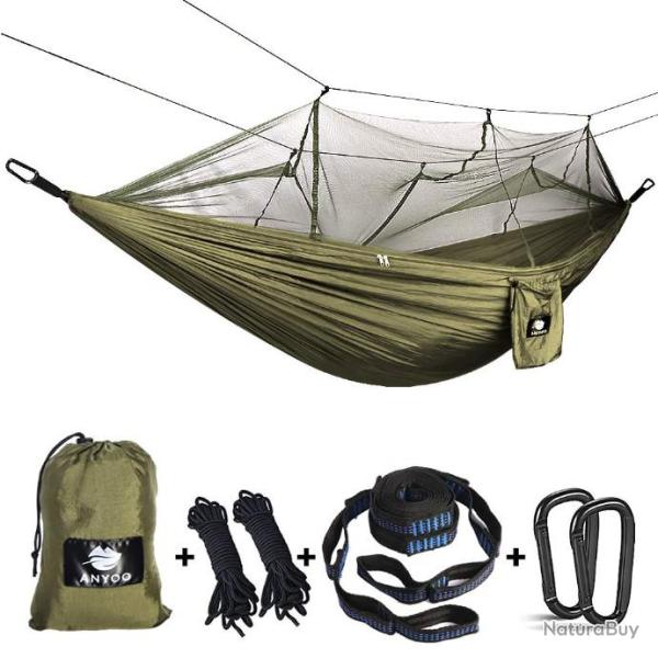 LIVRAISON RAPIDE - Hamac   avec moustiquaire en Nylon Parachute -  LIVRAISON GRATUITE    !!