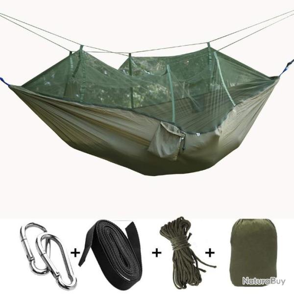 LIVRAISON RAPIDE- Hamac Camping Moustiquaire Portable Pliable VERT - LIVRAISON GRATUITE   !!