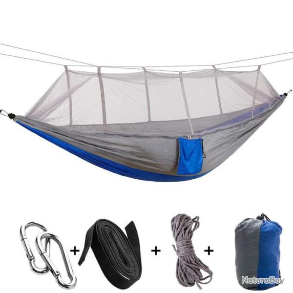 LIVRAISON RAPIDE- Hamac Camping Moustiquaire Portable Pliable BLEU  - LIVRAISON GRATUITE   !!
