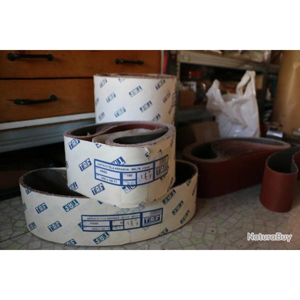 Bandes abrasives pour touret   1000 x 100   150