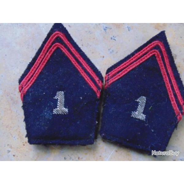 coin col  1�cuirassier  cavalerie lourde cadre ABC  officier mod 45 dragon